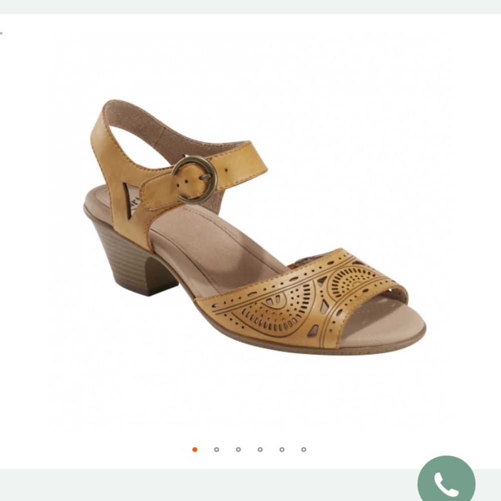 Earth Carson Westport Wide Sandal - Amber Yellow